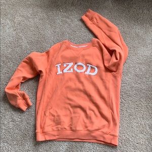 Orange Izod Sweatshirt. Medium.